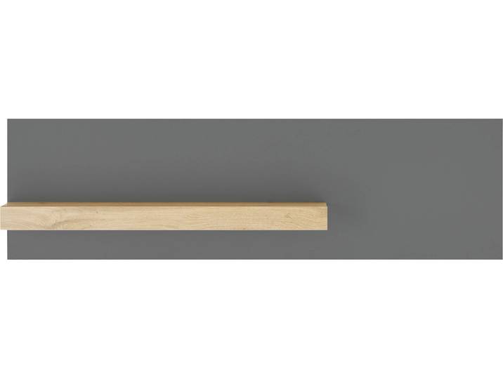 Wandregal HOME AFFAIRE CiTY/GiRON , grau (anthrazit), B:140cm H:40cm T:17cm, Holzwerkstoff, Regale, Wandregal