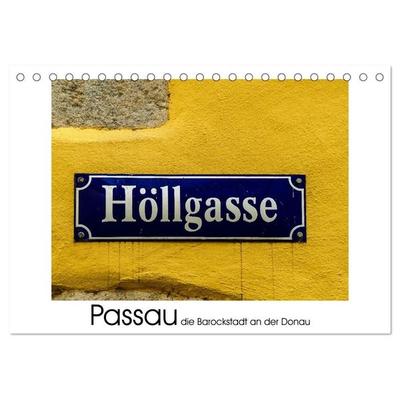 Passau die Barockstadt an der Donau (Tischkalender 2027 DIN A5 quer), CALVENDO Monatskalender