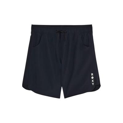 Boardshorts ROXY "Roxy Wave 9", Damen, Gr. L, US-Größen, grau (anthrazit), Polyester, Badehosen
