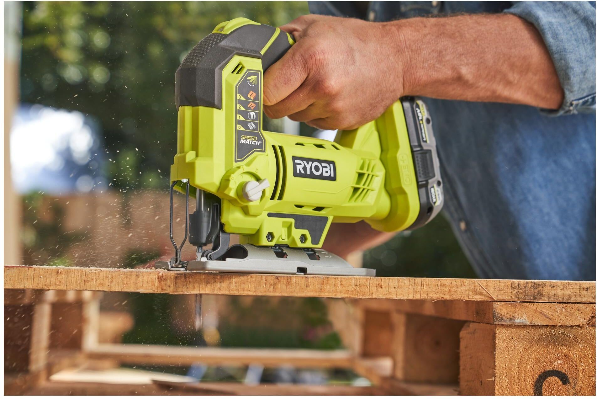 Akku-Stichsäge RYOBI "RYOBI R18JS-0, Solo", grau, Sägemaschinen, Akku-Stichsäge grau Einheitsgröße