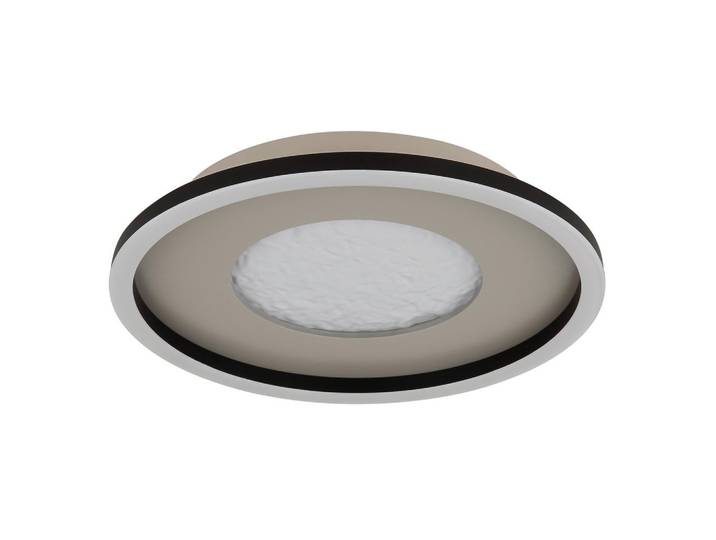 Globo Led-Deckenleuchte Wiley, Grau, Klar, Schwarz, Weiß, Metall, Kunststoff, rund, 5.7 cm, CE, stufenverstellbar, Farben fixierbar, Lampen & Leuchten, LED Beleuchtung, LED-Deckenleuchten