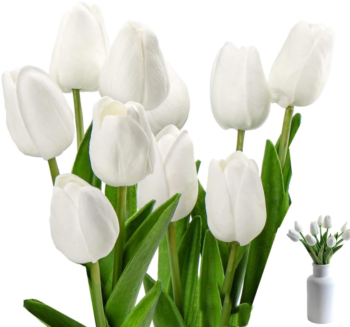 Dailygoods Set van 10 Kunsttulpen van PU-materiaal voor Decoratie en Bruiloften
