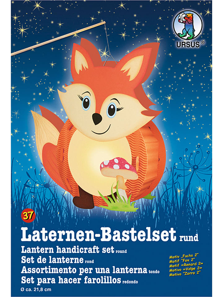 URSUS Laternen-Bastelset "Fuchs 2" in Bunt - onesize