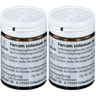 Ferrum Sidereum D 6 Trituration 2x 2x20 g