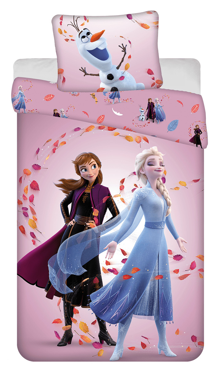 Jerry Fabrics Disney Frozen Dekbedovertrek Magisch voor kinderen, 140 x 200 cm