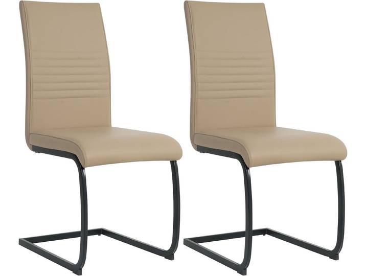 MÖBILIA Freischwinger (Set, 2 St), mit Wellenunterfederung