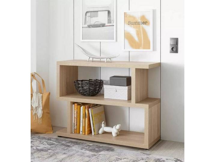 PREISBRECHER Regal Benny, in Sonoma/Eiche, Wabenplatten - 100x80x38cm (BxHxT)