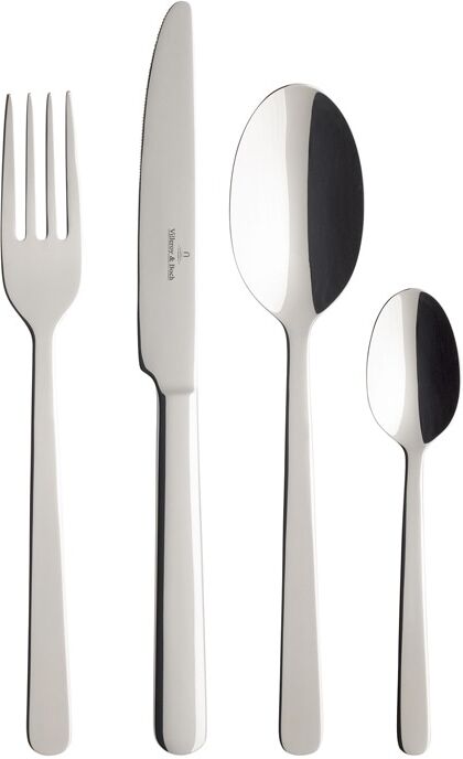 Besteck-Set VILLEROY & BOCH "Tafelbesteck Louis 144er Set silber", silber, 144, Essbesteck-Sets, Spülmaschinenfest