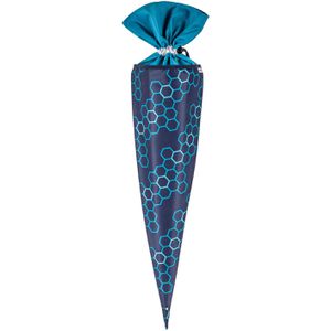 McNeill Schultüte 6002263000, Xagon, blau, für Jungen, Stoff, eckig, 70 cm