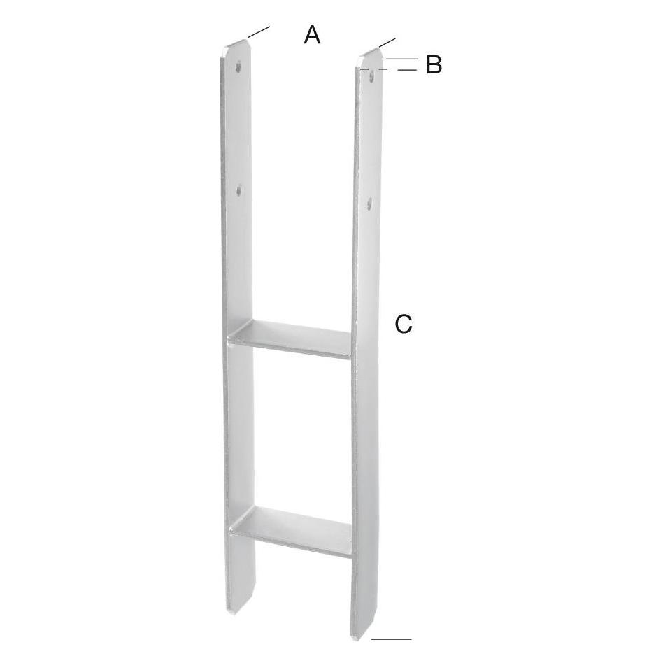 Magni Format 4053569231299 - h-pfostentrñger tZn 141 stñrke 8.0 mm CE (4053569231299)