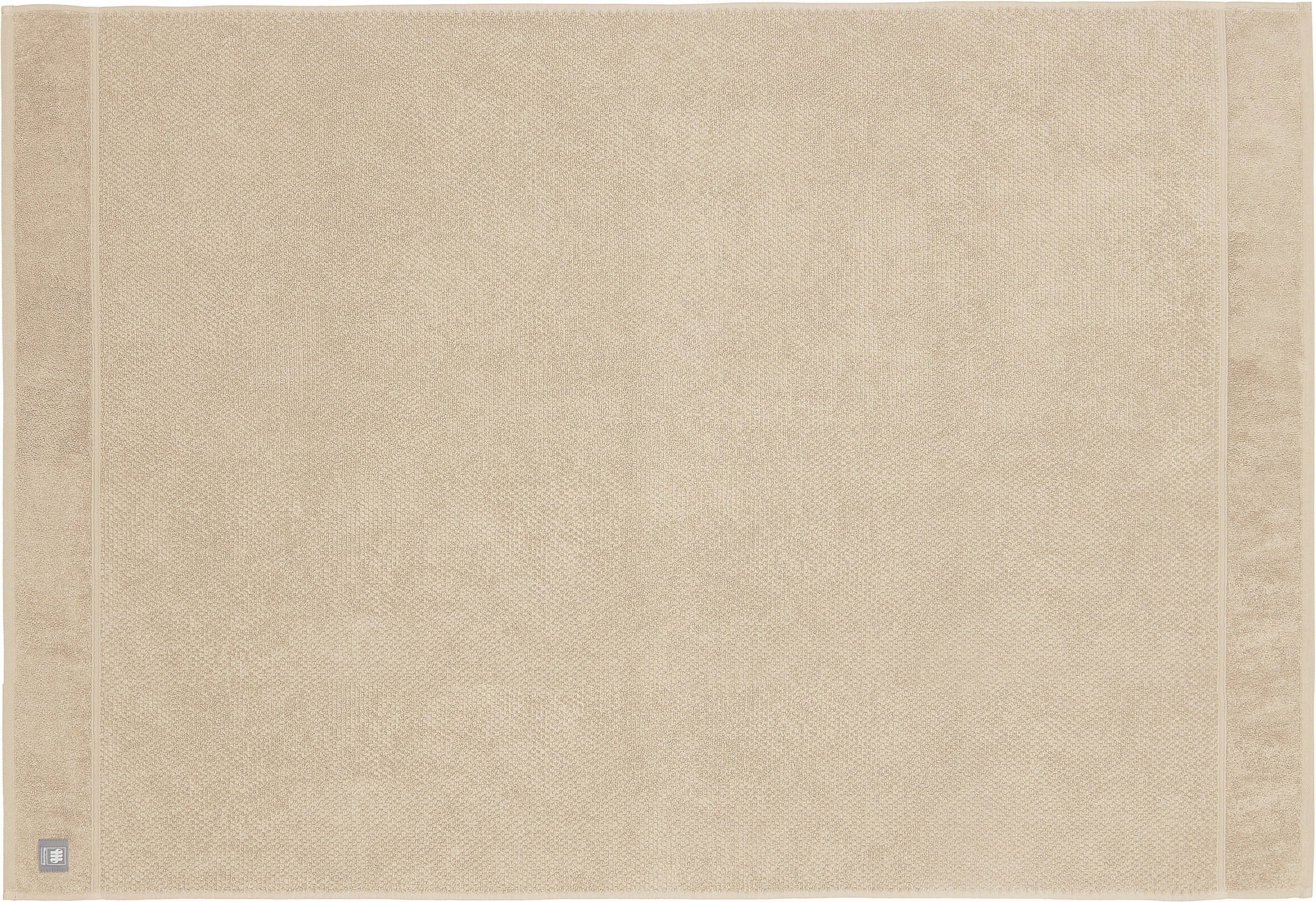 Badetuch MUSTERRING "Solid", beige, B:100cm L:150cm, Frottee, Baumwolle, Handtücher, Badetuch, hautschmeichelnde Airtouch Qualität beige B/L: 100cmx150cm, 1 Stk., Frottee