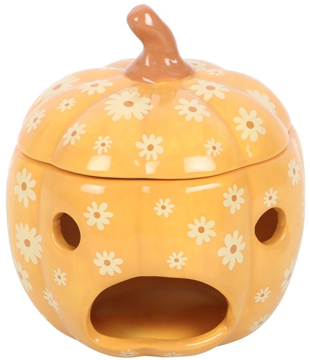 Something Different Groovy Floral Pumpkin Oliebrander - Multicolours