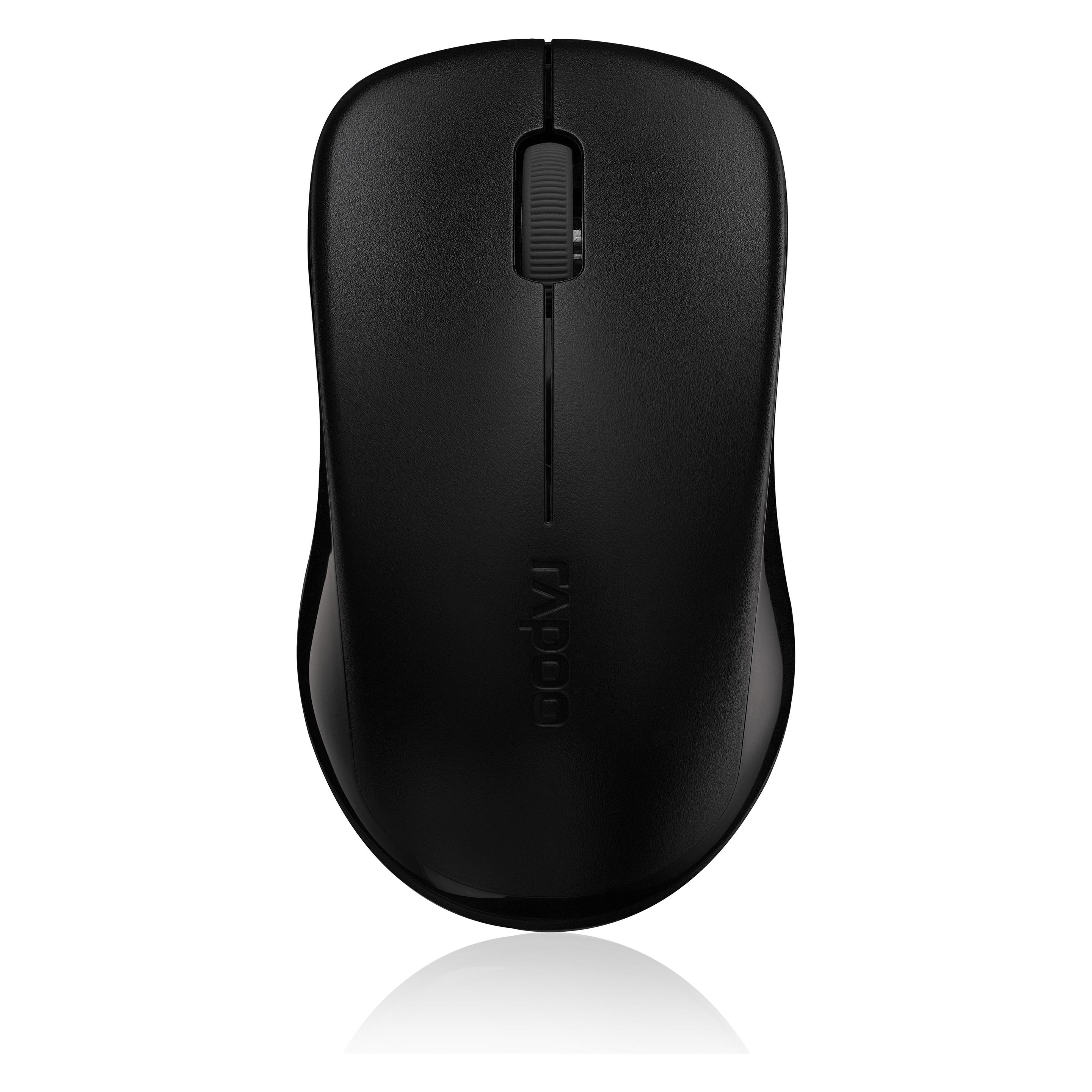 Rapoo 1620 - Black - Mus - Optisk - (Kabellos) (11464)