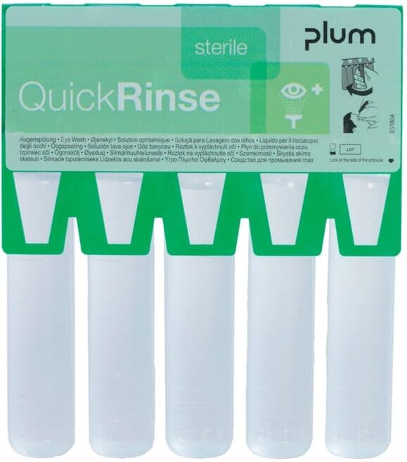 PLUM Ampoules de rinçage oculaire Quick Rinse (Recharge 5 pièces) (5160)