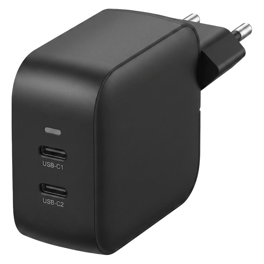Nedis Netzladegerät | 35 W | GaN | PD3.0 | Schnellladefunktion | 1.75 / 2.33 / 2.92 / 3.0 A | Anzahl (35 W, 1 Port) (WGCHA35WBK)
