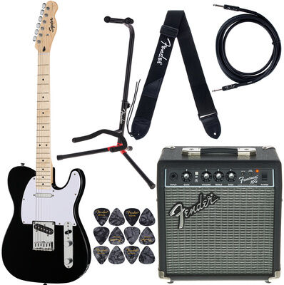Squier Sonic Tele MN Black Set Schwarz