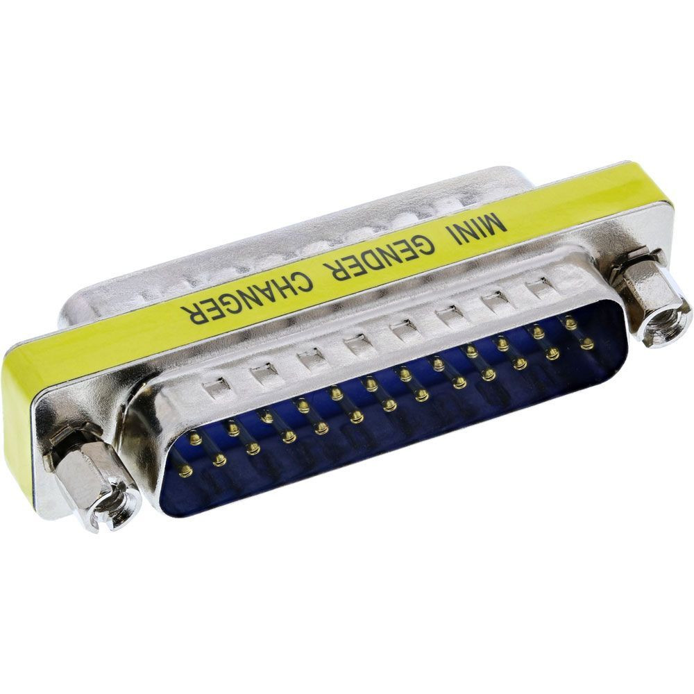 InLine Gender Changer D-SUB 25-polig Stecker naar 25-polig Stecker