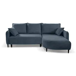 ECKSCHLAFSOFA Sycylia rechts dunkelblau