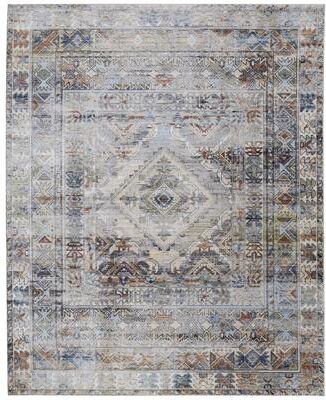 Grand Bazaar Claymore Machine Made Distressed Transitional Area Rug