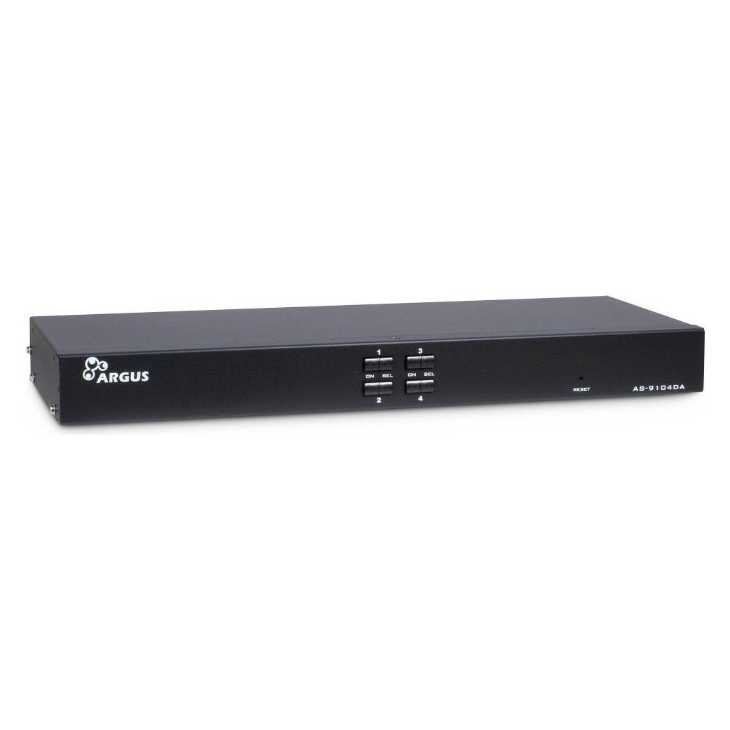 Intertech KVM-Switch AS-9104DA RackmountDVI,4xDVI/USB/Audio (88887301)