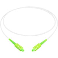 Glasfaser-Simplex-Patchkabel, stahlarmiert, Singlemode, SC/APC > SC/APC weiß, 20 Meter