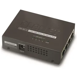 Planet PoE 802.3at Injektor 4-Port RJ-45 Hub 10/100/1000 Mbps Gewicht: 220g (802.3af (PoE), 802.3at (PoE+), 120 W), PoE Injector