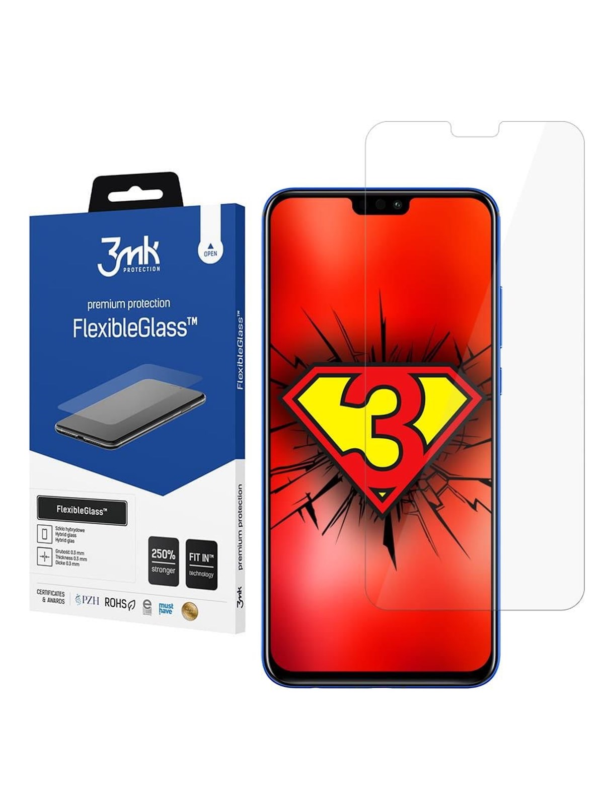 3mk FlexibleGlass Hybrid Glass - Honor 8X