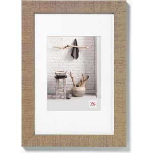 walther-design Bilderrahmen Home HO040C, 30 x 40 cm, Echtglas, Holzrahmen beigebraun