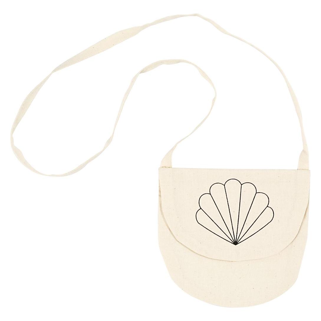 Creativ Company Brustbeutel 15x14 cm, Natur, Muschel, 1 Stk. (44552)