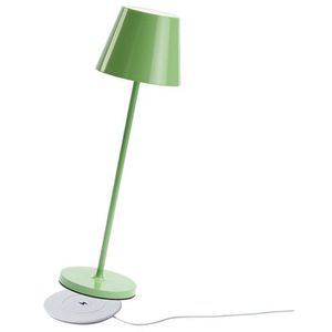 LEDmaxx Tischlampe grün, LED, warmweiß, für außen (IP44), mit Touchdimmer, mit Akku & Netzbetrieb