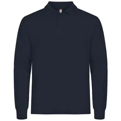 CLIQUE Manhattan langarm Poloshirt Herren 580 - navy 5XL