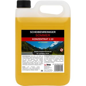 Wotan-Solutions Scheibenreiniger 130324, Citrusduft, 1:10 Konzentrat, für Scheibenwaschanlage, 5 Liter