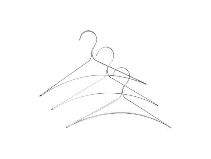 Ferm Living Bowline cintre Lot de 3, acier inoxydable