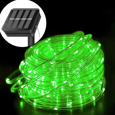 Inspire Curations Solar LED Rope Lights 5M 10M 20M Waterproof Outdoor Decor green 10m 100led