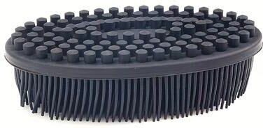 Perfect Picks Market Premium Silicone Body Scrubber & Shampoo Brush For Deep Cleansing, Gentle Exfoliation And Scalp Massage black