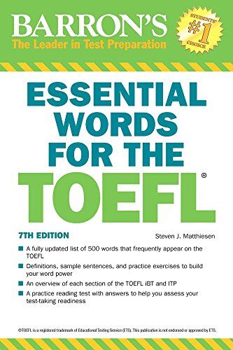 Matthiesen, Steven J. - Essential Words for the TOEFL - Preis vom 10.10.2026 11:48:34 h