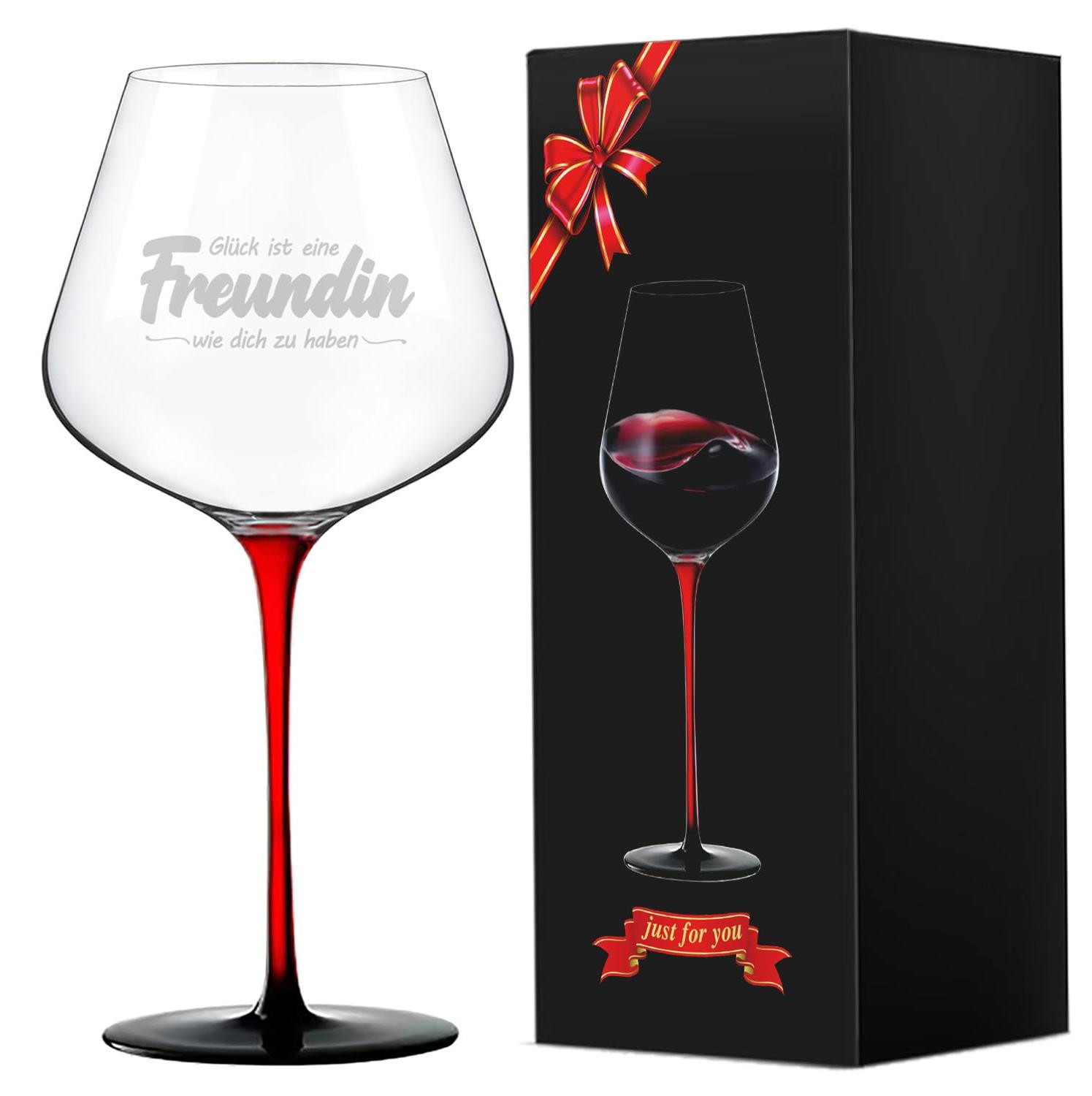 Dripio Wijnglas met gravure, 460 ml