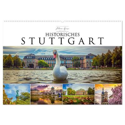 Historisches Stuttgart 2026 (Wandkalender 2026 DIN A2 quer), CALVENDO Monatskalender