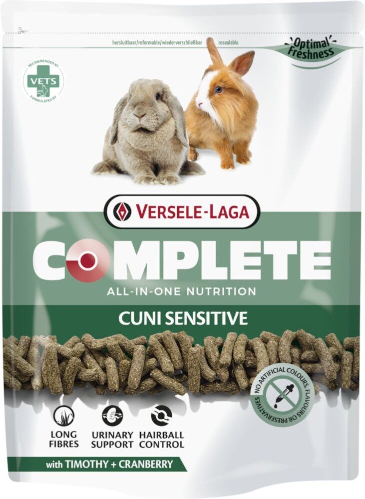 500 gr Versele-Laga Cuni Sensitive Complete Alimento Cibo Completo Estruso Facile da Digerire per Conigli Nani Sensibili Delicati