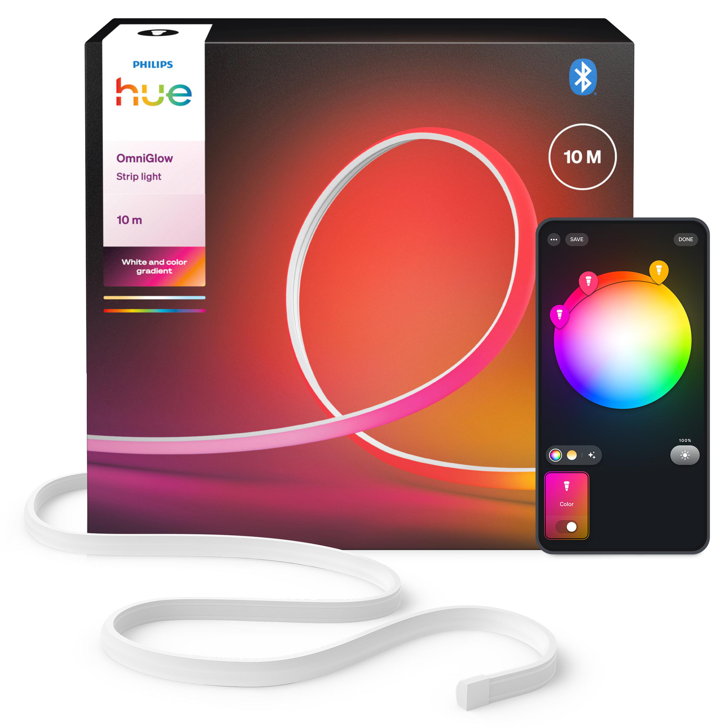 Philips Hue OmniGlow Gradient Lightstrip 10m 4500lm 8721103089533