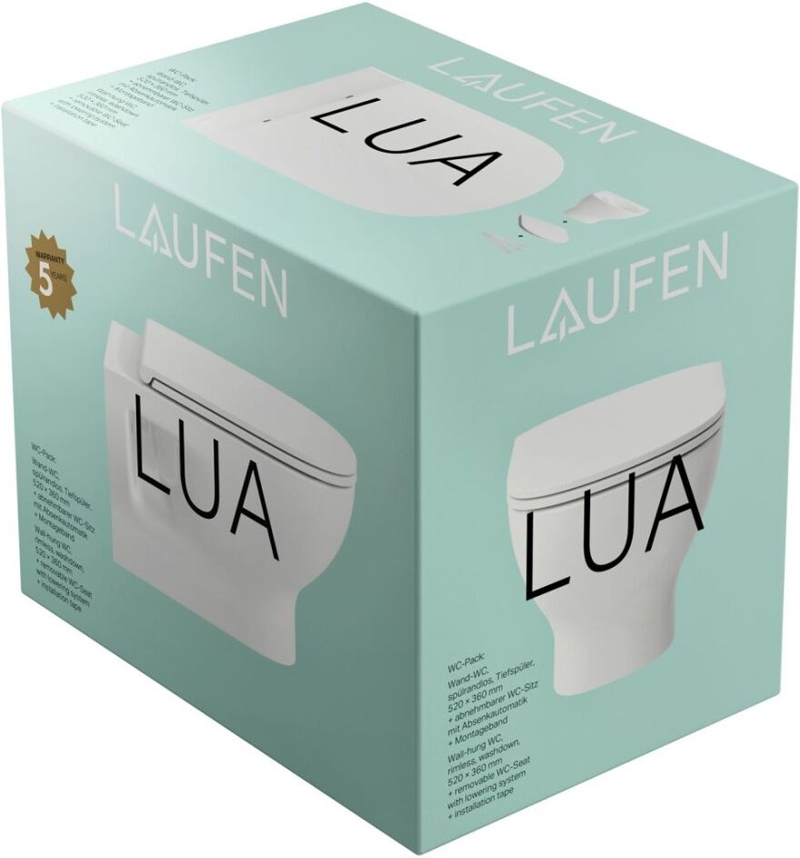 Laufen Wand-Tiefspül-WC Set LUA PACK 520x360x345 H8660810000001
