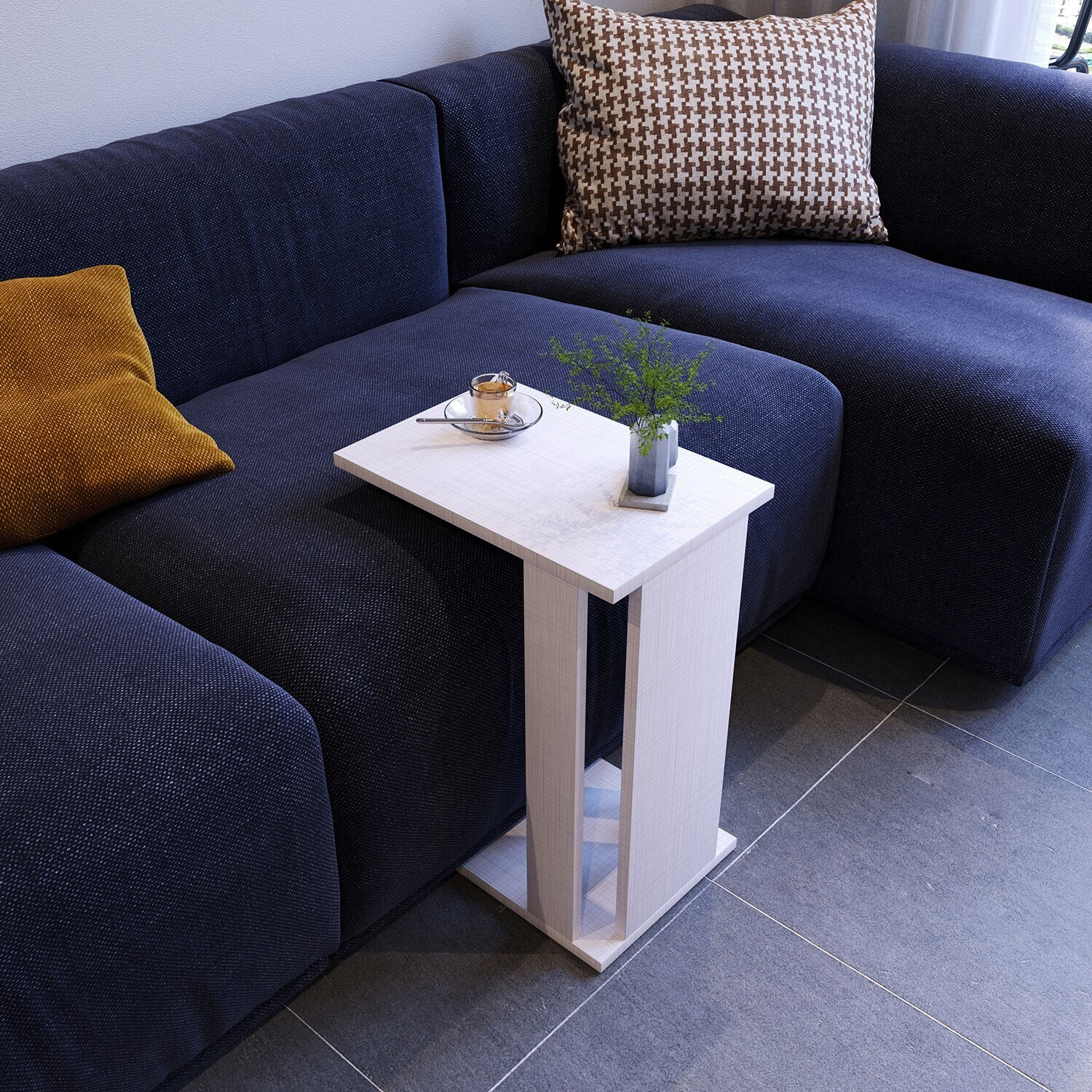 Skye Decor Pasific C salontafel, wit, 61 x 30 x 43 cm