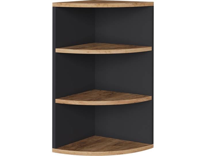 Étagère d'angle Vicco Ecki Anthracite/chêne doré 30x60cm\, Model 54373