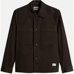 Overshirt aus Baumwoll-Twill Braun M