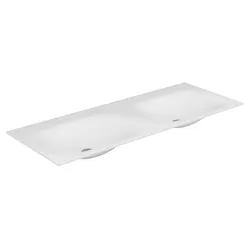 KEUCO EDITION 11 Varicor-Waschtisch, ohne Hahnlochbohrung, arktis weiß seidenmatt, 1400x17x535mm