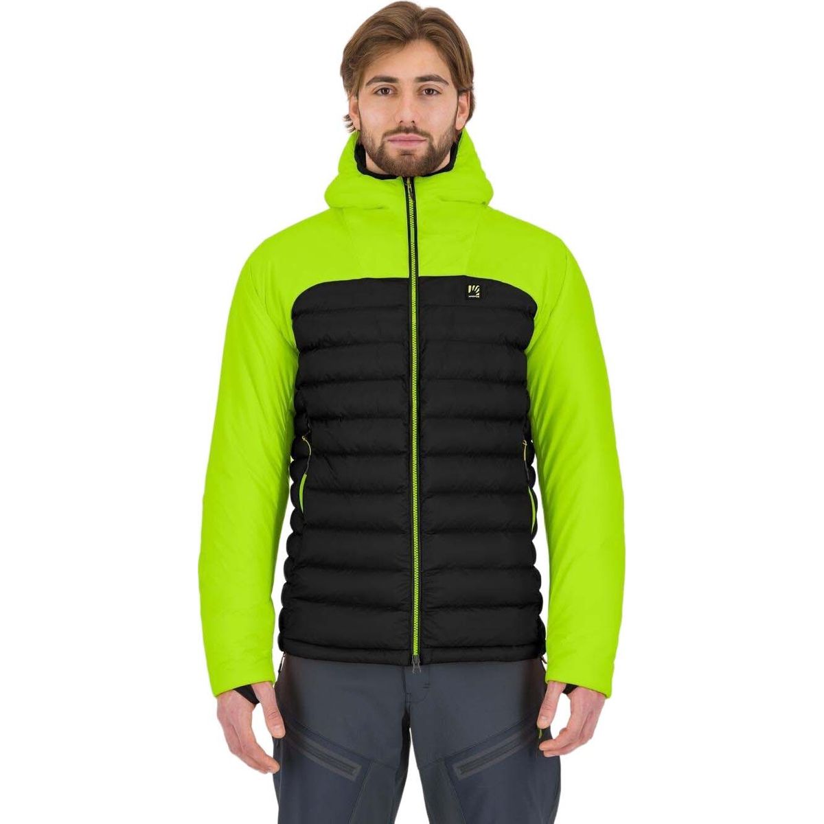 Karpos Sass D'ortiga Hoodie Jacket black/acid lime (038) M 2511037-038-M