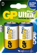 GP Alkalibatterie Ultra Plus D (LR20), 2 Stück, 2 Stk
