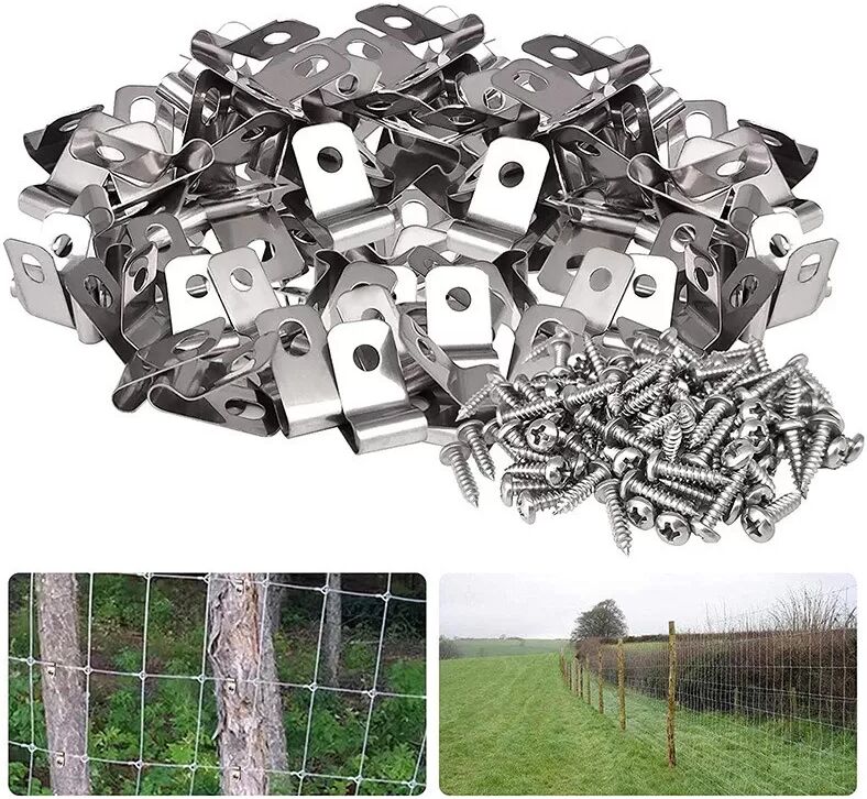 INF Zaundrahtklemmen mit Schrauben - Edelstahl 304
