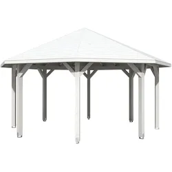 Skan Holz Pavillon Nice-Größe 3-weiß