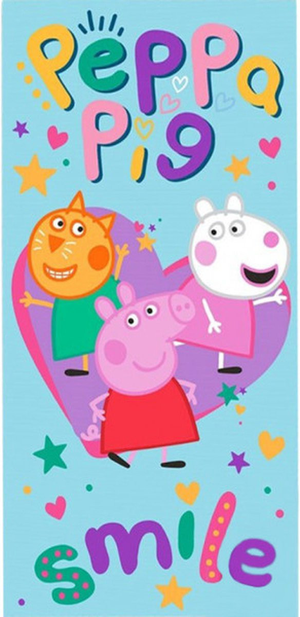 Peppa Pig Strandlaken voor kinderen, 70 x 140 cm